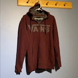 Vans zip up hoodie